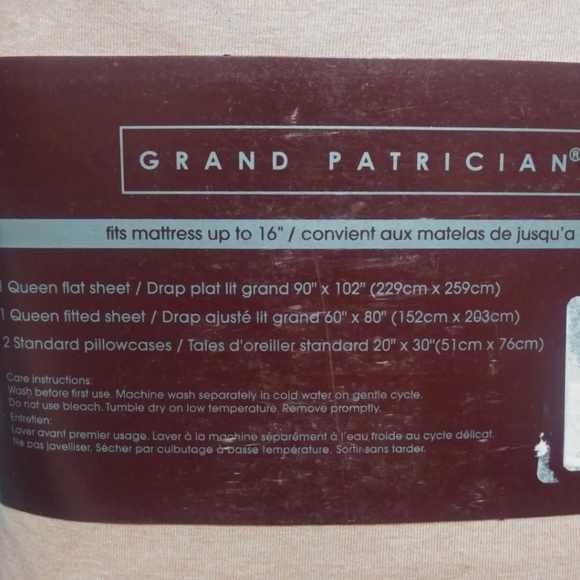 New Grand Patrician Jersey Knit Queen sheet set - Picture 3 of 4